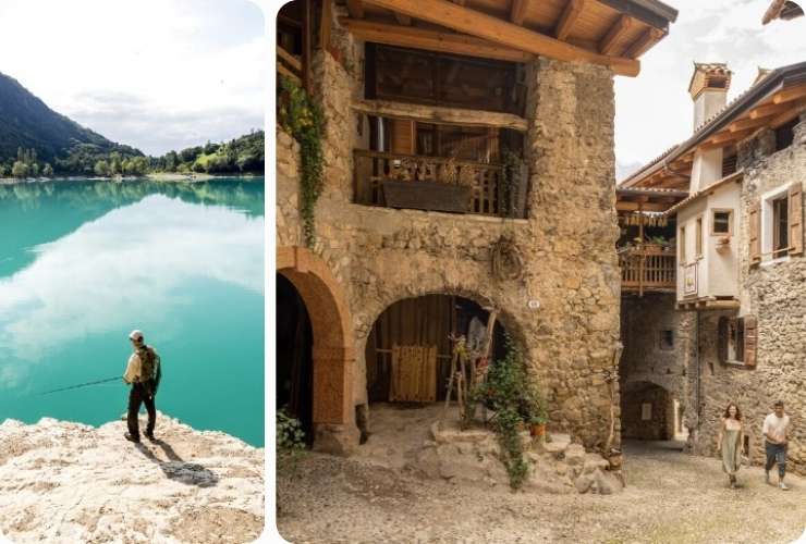Lago di Tenno e borgo Canale di Tenno
