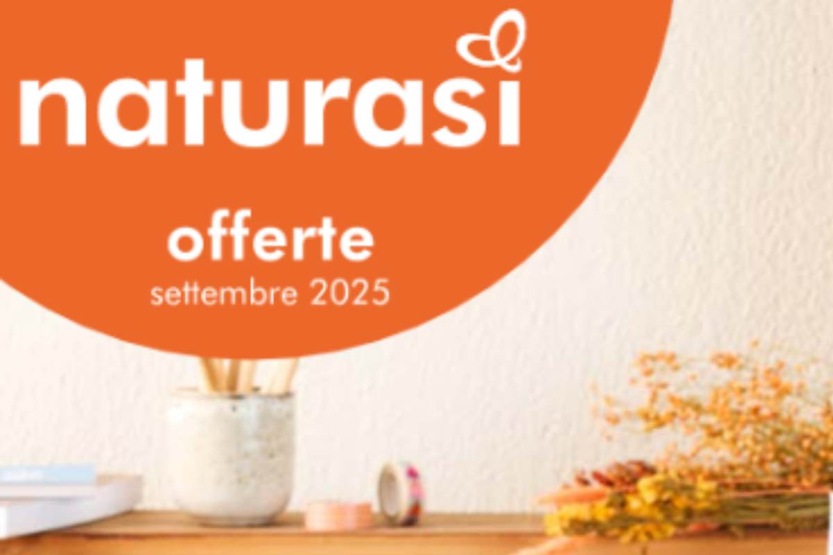 Il logo di NaturaSì con la presentazione delle offerte di settembre