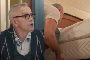 Collage di Bruno Barbieri e un concorrente di 4 Hotel