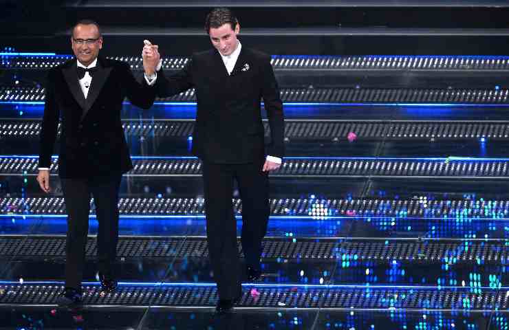 Carlo Conti e Bove a Sanremo