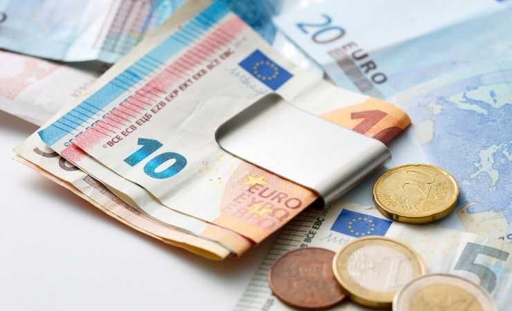 Banconote euro monete