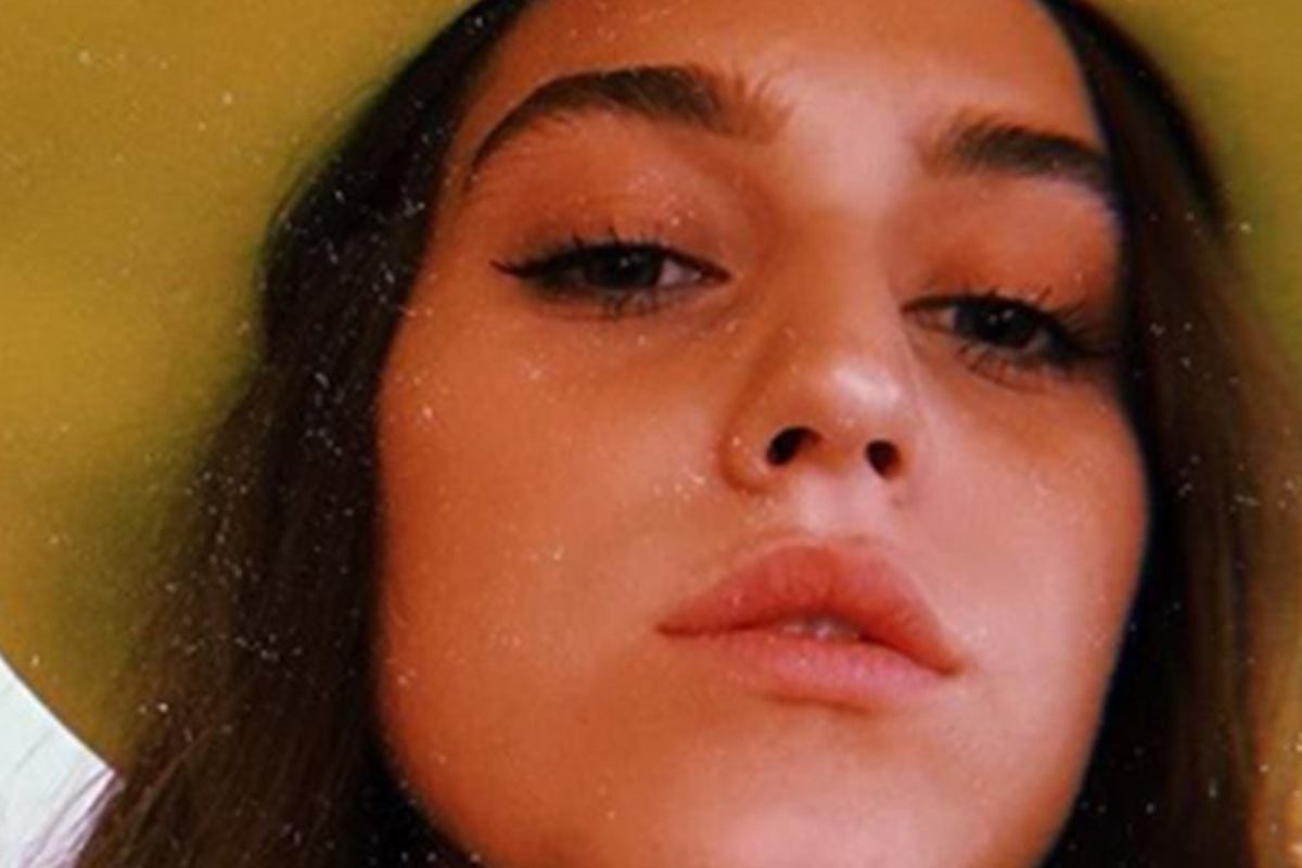 Gaia Gozzi in un selfie