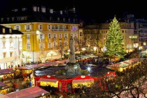 Mercatini di Natale a Bolzano visti dall'alto