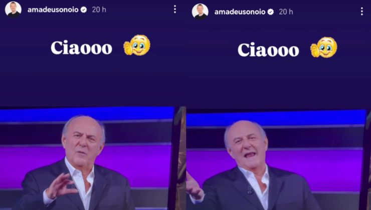 Collage di Gerry Scotti a La Ruota della Fortuna