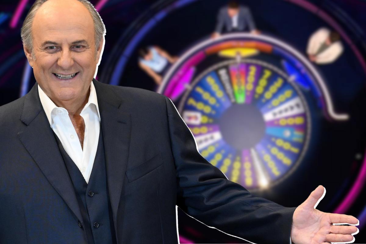 Gerry Scotti a La ruota della fortuna